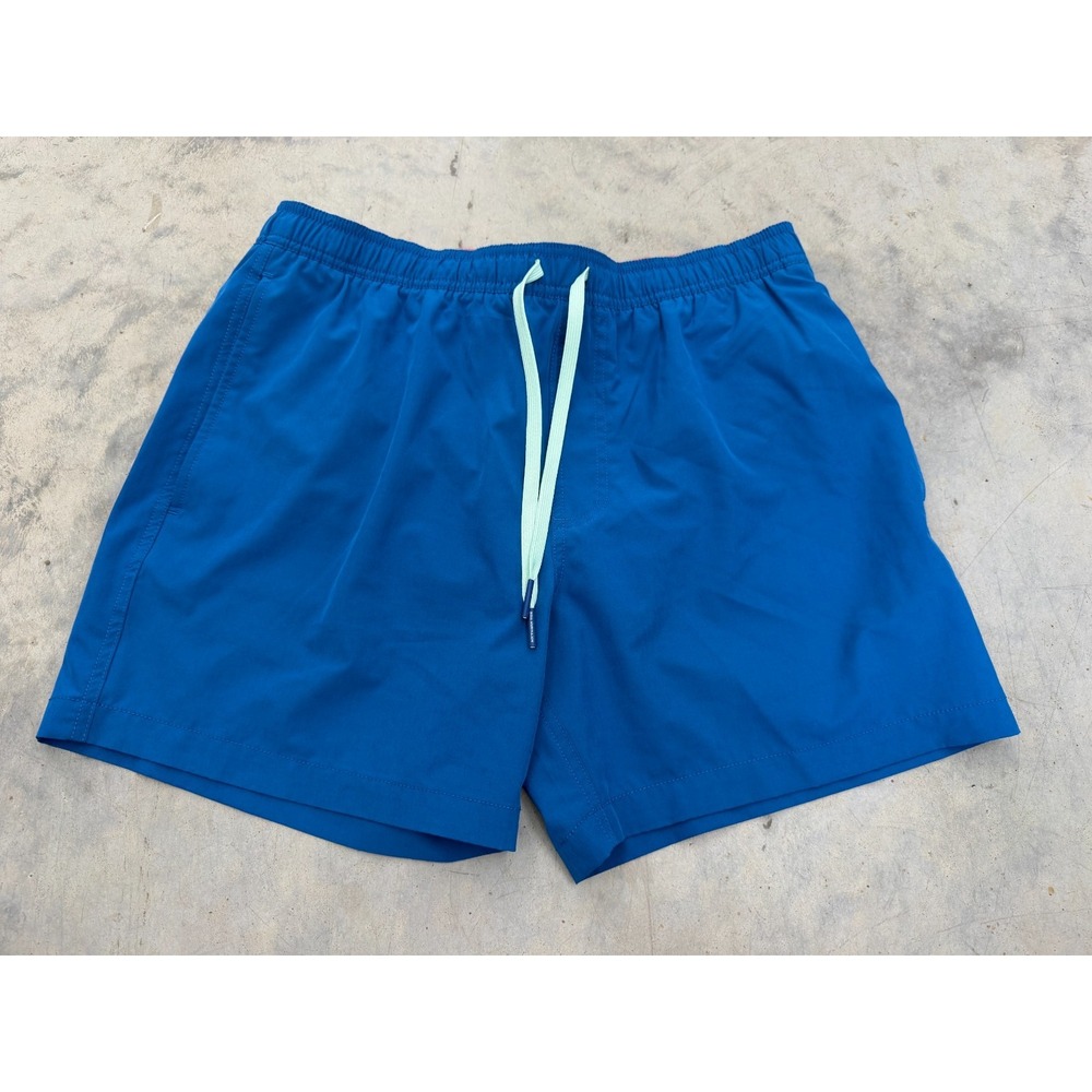 Southern Tide Board Shorts Mens Large Blue Drawstring Mesh Lined Swim Trunks